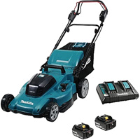 36V LXT  Lawn Mower Kit, Self-Propelled Walk-Behind, Battery Powered, 21" Cutting Width - Makita DLM539CT4