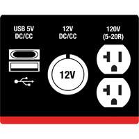Inverter Generator, 2500 W Surge, 1800 W Rated, 4.2 L Tank - King Canada KCG-2500I