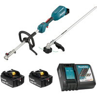 18V LXT Brushless Split Shaft Power Unit with EM409MP Kit - Makita DUX18RMEX2
