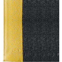 Ultra-Tred ArmorCote Mats No. 440, Textured, 3' x 12' x 3/8", Black/Yellow, Polyurethane/PVC Sponge - Wearwell 440.38X3X12BYL