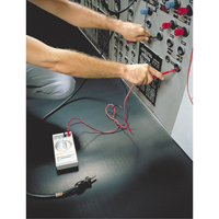 Non-Conductive Corrugated Switchboard No.702 Matting, 3' W x 75' L, 1/4" Thickness, Black, PVC - Wearwell 702.14X3X75BK