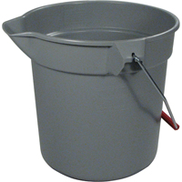 Brute&reg; Bucket, 2.5 US Gal. (10 qt.) Capacity, Grey - Rubbermaid FG296300GRAY