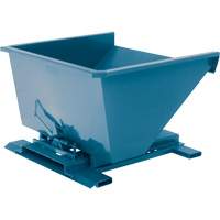 Self-Dumping Hopper, Steel, 3/4 cu.yd., Blue - Laurin 870559000