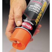 Peinture de marquage industrielle invers&eacute;e &agrave; base de solvant Quik-Mark, 17 oz, Canette a&eacute;rosol - Krylon Industrial A03702007