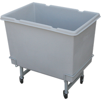Chariot-caisse Starcart sur&eacute;lev&eacute;, Poly&eacute;thyl&egrave;ne, 33" lo x 23" la x 29" h, Volume 7 pi³, Capacit&eacute; 200 lb - Techstar Plastics Inc 350E GREY