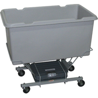 Chariots &agrave; balance, Poly&eacute;thyl&egrave;ne, 33" lo x 19" la x 29" h, Volume 5 pi³, Capacit&eacute; 250 lb - Techstar Plastics Inc 300SC GREY
