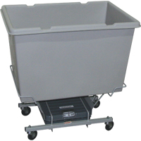 Chariots &agrave; balance, Poly&eacute;thyl&egrave;ne, 33" lo x 23" la x 33" h, Volume 7 pi³, Capacit&eacute; 250 lb - Techstar Plastics Inc 350SC GREY