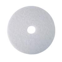 Tampon de polissage pour planchers, 17", Polissage, Blanc - 3M F-4100-WHT-17