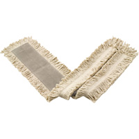 Vadrouilles &agrave; &eacute;pousseter &agrave; franges boucl&eacute;es ou coup&eacute;es, Style &agrave; enfiler, Fil, 24" lo x 5" la - Rubbermaid FGL15300WH00