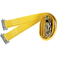 Logistic Straps, Ratchet, 2" W x 12' L, 1000 lbs. (454 kg) WLL - Kinedyne 641201
