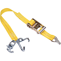 Auto Tie-Downs with Universal Lock, Ratchet, 2" W x 7' L, 1367 lbs. (620 kg) WLL - Kinedyne 15360