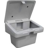 Contenants pour sel & sable SOS, Avec Moraillon, 30" x 24" x 24", 5,5 pi³, Gris - Techstar Plastics Inc SOS 5.501