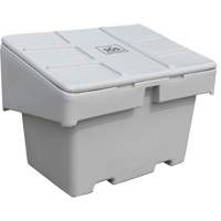 Salt Sand Container SOS, With Hasp, 42" x 29" x 30", 11 cu. Ft., Grey - Techstar Plastics Inc SOS 11G