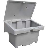 Salt Sand Container SOS, With Hasp, 42" x 29" x 30", 11 cu. Ft., Grey - Techstar Plastics Inc SOS 11G
