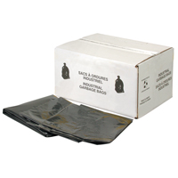 Heavy-Duty Garbage Bags, 4X Strong, 35" W x 50" L, 6 mils, Black - Alpha Poly B3550A6