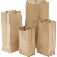 Paper Bags #14, Paper, 7-3/4" W x 14.8125 L - Sacs Frontenac Inc. BRU14B