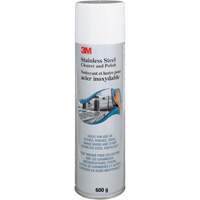 Nettoyant et produit &agrave; polir pour l'acier inoxydable, 21,5 oz., Canette a&eacute;rosol - 3M C-10097-21OZ