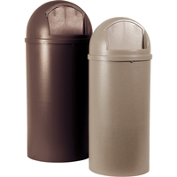 Marshal&reg; Classic Containers, Polyethylene, 15 US gal. - Rubbermaid FG816088BEIG