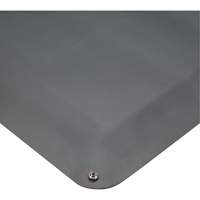 Tapis antifatigue dissipateur d'&eacute;lectricit&eacute; statique no 791, 2' la x 3' lo x 1/2" &eacute;p, PVC, Lisse, Gris - Wearwell 791.12X2X3GY