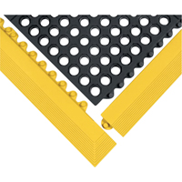 Tapis 24/Seven, Caoutchouc, 3' la c, 3' lo, 5/8" &eacute;paisseur, Noir - Wearwell 572.58X3X3GRBK