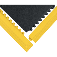 Tapis 24/Seven, Caoutchouc, 3' la c, 3' lo, 5/8" &eacute;paisseur, Noir - Wearwell 570.58X3X3GRBK