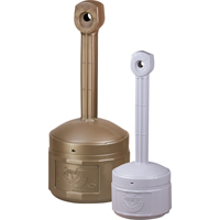 Cendriers Smoker's Cease-Fire, Sur pied, Plastique, Capacit&eacute; 4 gal. US, Hauteur 38-1/2" - Justrite 26800