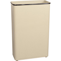 Rectangular Waste Basket, 96 Quarts, Steel - Rubbermaid FGWB96RAL
