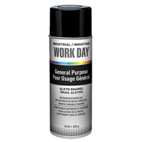 Industrial Work Day Paint, Black, Gloss, 10 oz., Aerosol Can - Krylon Industrial A04402007