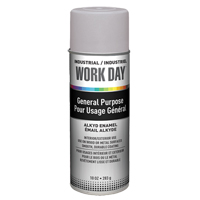 Industrial Work Day Paint, Grey, Very Flat, 10 oz., Aerosol Can - Work Day A04418007