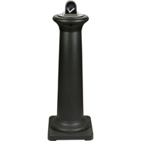 Cendriers Groundskeeper Tuscan, Sur pied, M&eacute;tal, Capacit&eacute; 1 gal. US, Hauteur 38-1/2" - Rubbermaid FG9W3000BLA
