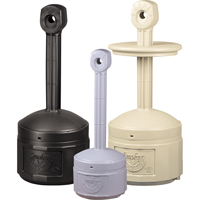 Cendriers Smoker's Cease-Fire, Sur pied, Plastique, Capacit&eacute; 1 gal. US, Hauteur 30" - Justrite 26806