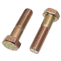 Hex Cap Screw, 3/8" Dia., 4" L, Stainless Steel, Coarse -  