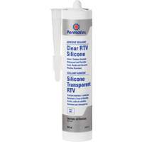 Clear RTV Adhesive Sealant, 300 ml, Cartridge, Clear - Permatex 59113