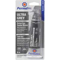 Ultra Grey&reg; Gasket Maker, Tube, 80 ml, -54°C - 260°C/-65°F - 500°F - Permatex 59903