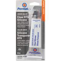 RTV Adhesive Sealant, 80 ml, Tube, Clear - Permatex 59103