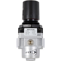 R&eacute;gulateur de d&eacute;bit dair interm&eacute;diaire, 3/8" NPT, PSI max. de 220 PSI, Canalisation - JET 408823