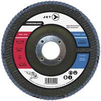 Disque &agrave; lamelles PowerBlend, 7" x 7/8", Type 29, Grain Z40, Alumine de zirconium - JET 503238