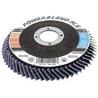 Disque &agrave; lamelles flexible PowerBlend FLX, 4-1/2" x 7/8", Type 27, Grain Z60, Alumine de zirconium - JET 503315