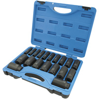 PS1912D 6-Point SAE Socket Set, 19 Pcs, Impact, 1/2" Drive Size, Deep - JET 610329