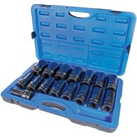 SAE Impact Socket Set, 16 Pcs, 1" Drive Size, Deep - JET 610508