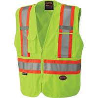 6936 Veste de s&eacute;curit&eacute; d&eacute;tachable en 5 points, Jaune lime haute visibilit&eacute;, 2T-Grand, Polyester - Pioneer V1021260-2XL