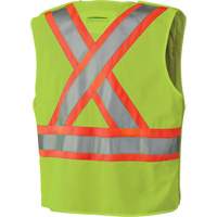 6936 Veste de s&eacute;curit&eacute; d&eacute;tachable en 5 points, Jaune lime haute visibilit&eacute;, 2T-Grand, Polyester - Pioneer V1021260-2XL