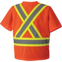 5994 T-shirt de s&eacute;curit&eacute; haute visibilit&eacute;, Polyester, 2T-Grand, Orange haute visibilit&eacute; - Pioneer V1050350-2XL