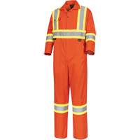 5514T Combinaison de sécurité haute visibilité pour grande personne, 60, Orange haute visibilité - Pioneer V202051T-60