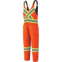 5538 Combinaison haute visibilit&eacute; en canard matelass&eacute;, Coton, T-Grand, Orange haute visibilit&eacute; - Pioneer V2060550-XL