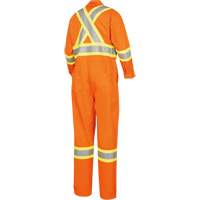 5555 Combinaison de s&eacute;curit&eacute; &agrave; haute visibilit&eacute; ignifuge et anti-arcs &eacute;lectriques, Taille 36, Orange haute visibilit&eacute;, 11 cal/cm² - Pioneer V2520250-36