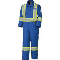 5522A Combinaison de s&eacute;curit&eacute; &agrave; haute visibilit&eacute; ignifuge et anti-arcs &eacute;lectriques, Taille 2T-Grand, Bleu royal, 58 cal/cm² - Pioneer V2560111-2XL