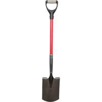 Pelles robustes, Fibre de verre, Lame Acier au carbone, Manche en Prise en D, Longueur 30-1/2" - Outils Aurora 