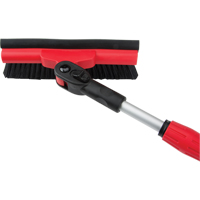 Balai &agrave; neige avec t&ecirc;te pivotante, T&eacute;lescopique, lame , 52" Longueur, Noir/Rouge - Mallory 583-EP