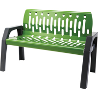 Bancs Stream, Acier, 48" lo x 48" la x 34" h, Vert - Frost 2040-GREEN